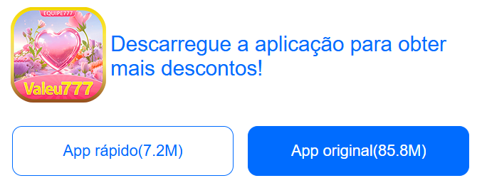 APP oficial da valeu777.com para mobile
