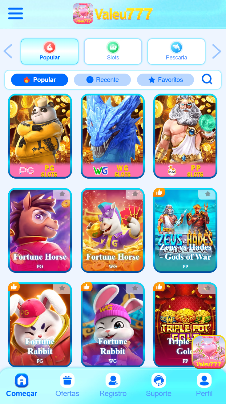 Slots online da valeu777.com com jackpots progressivos