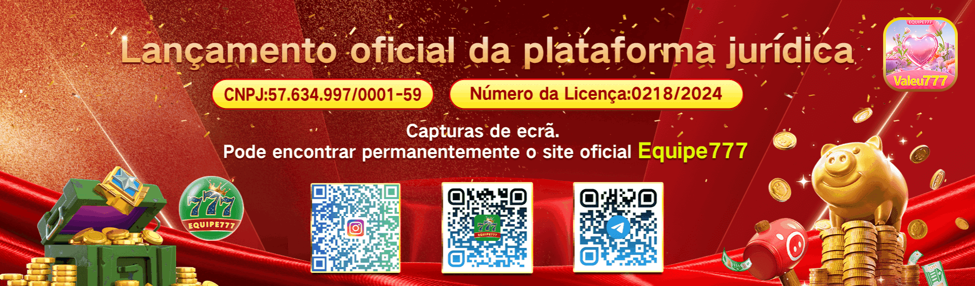 Plataforma completa da valeu777.com com todos os jogos